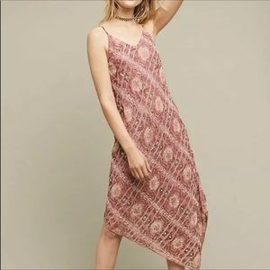 Anthropologie Floreat Lilou Beaded Slip Dress